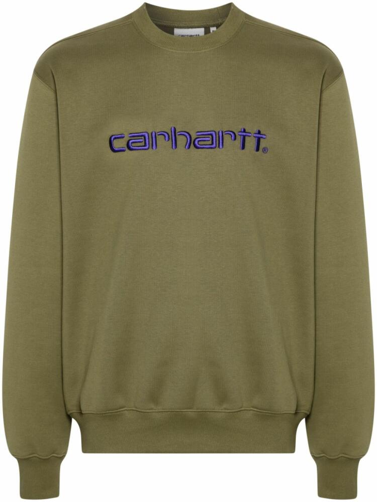 Carhartt WIP embroidered-logo sweatshirt - Green Cover