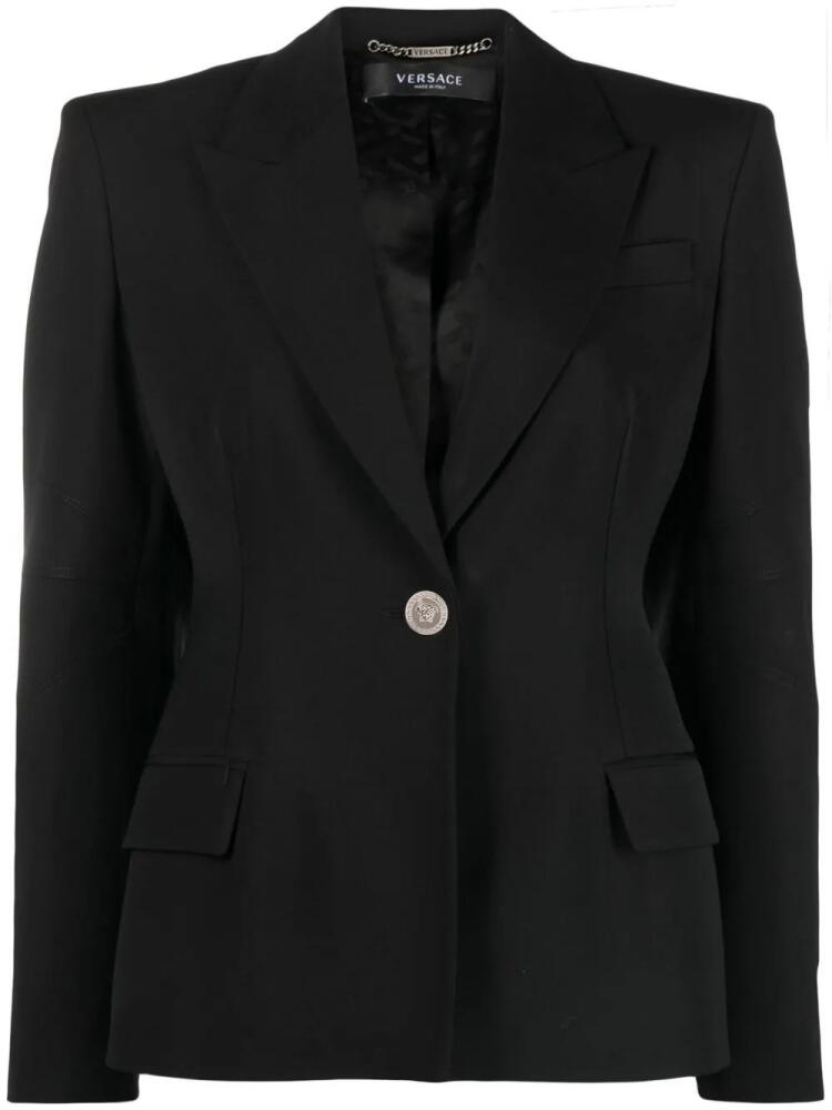 Versace single-breasted tailored blazer - Black Cover