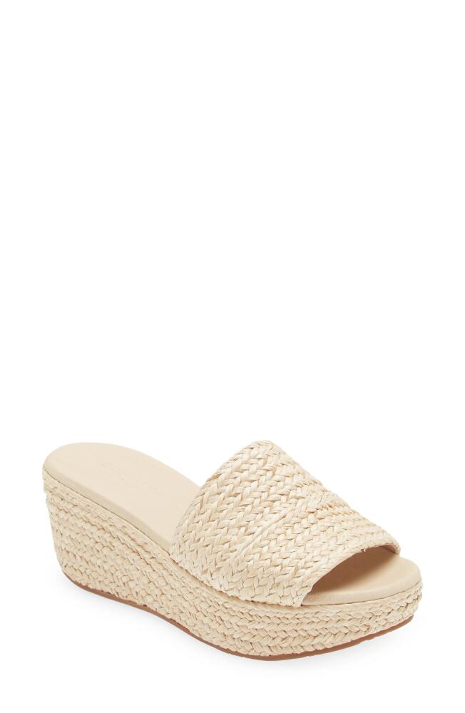 Chocolat Blu Yunis Sandal in Ivory Raffia Cover