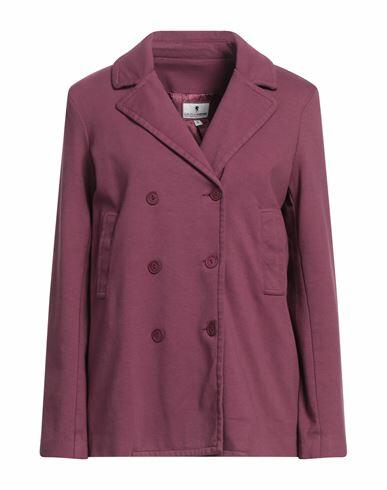 European Culture Woman Blazer Mauve Cotton, Viscose, Elastane Cover