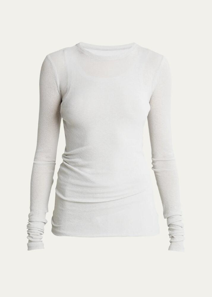 Proenza Schouler Roger Gauzy Jersey Long-Sleeve T-Shirt Cover