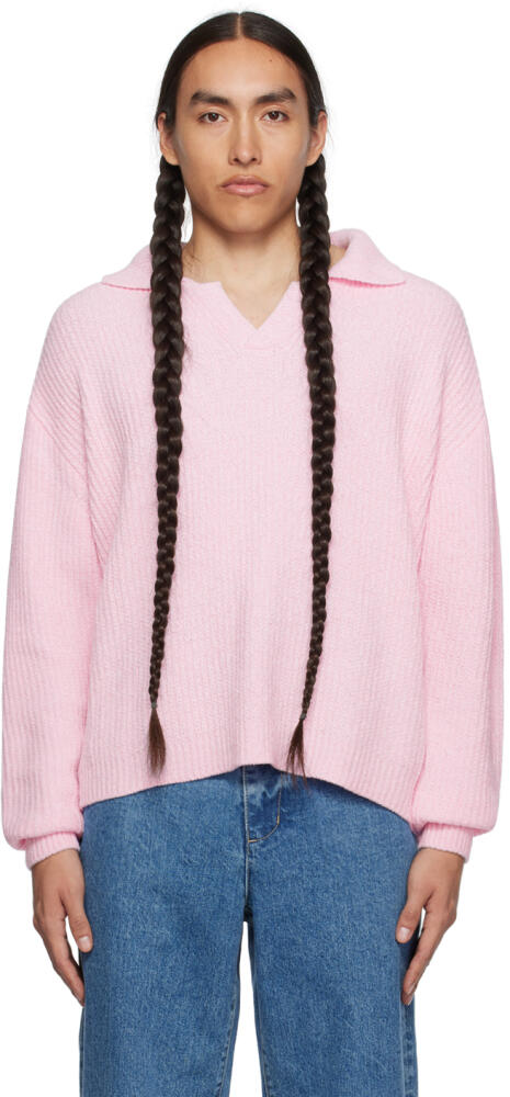 LE17SEPTEMBRE Pink Open Collar Polo Cover