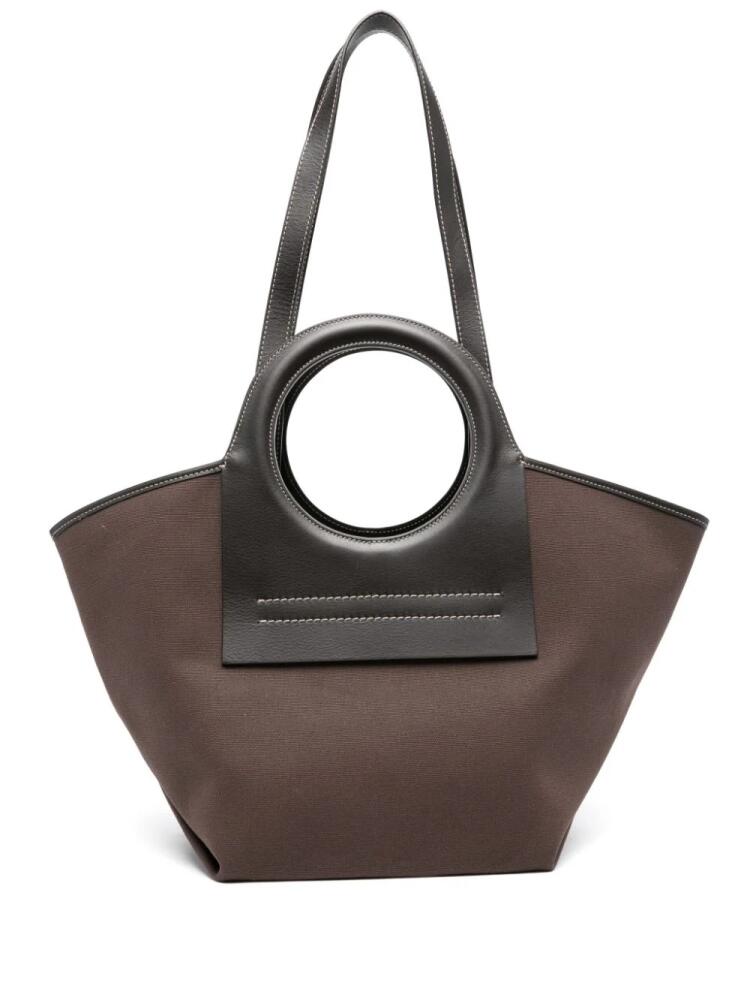 Hereu small Cala tote bag - Brown Cover