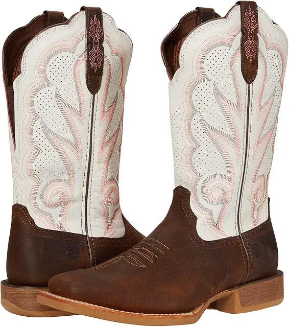 Durango Lady Rebel Pro White Ventilated 12 (Trail Brown/White) Women's Shoes Cover