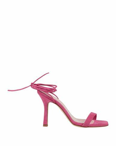 Luca Valentini Woman Sandals Magenta Leather Cover