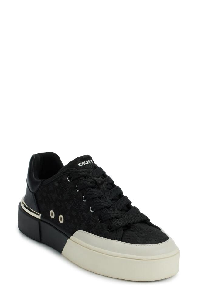 DKNY Bradley Platform Sneaker in Black/White Cover