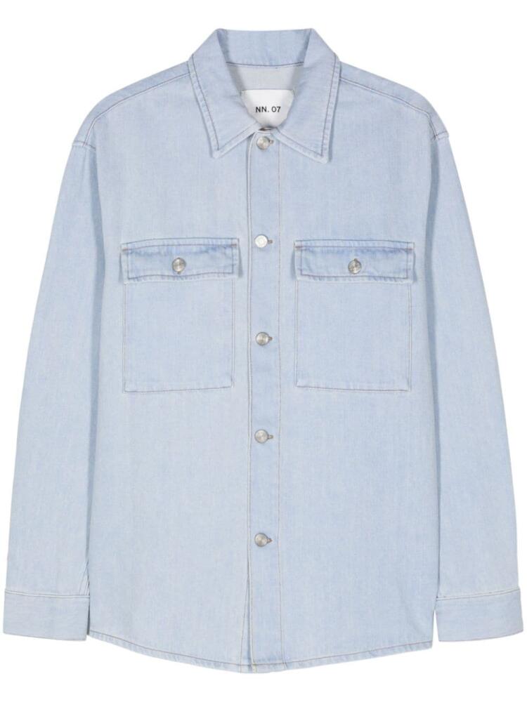 NN07 Roger denim overshirt - Blue Cover