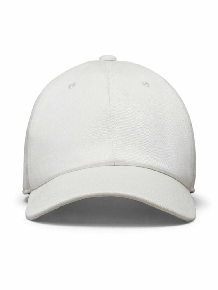 Thom Browne flag-patch cotton baseball cap - White Cover