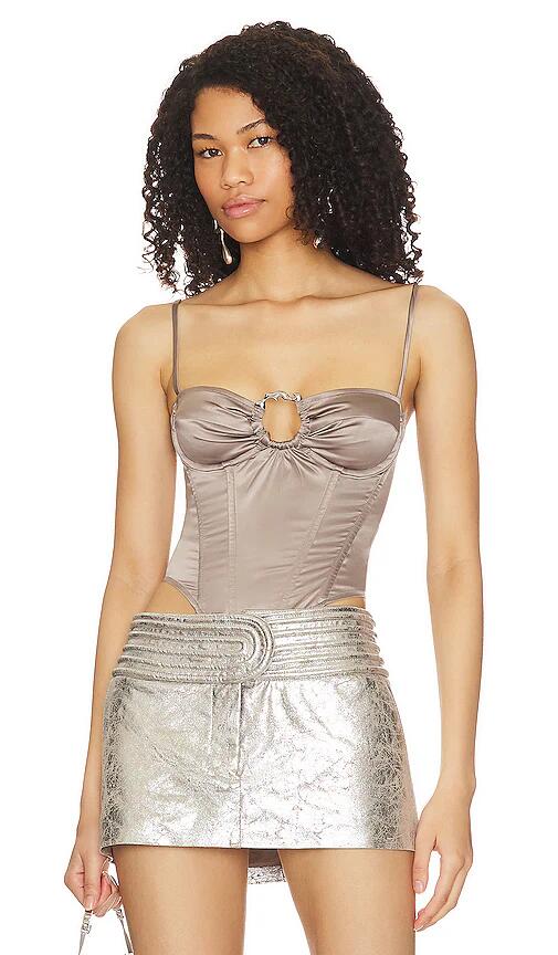 Miaou Deia Corset in Taupe Cover