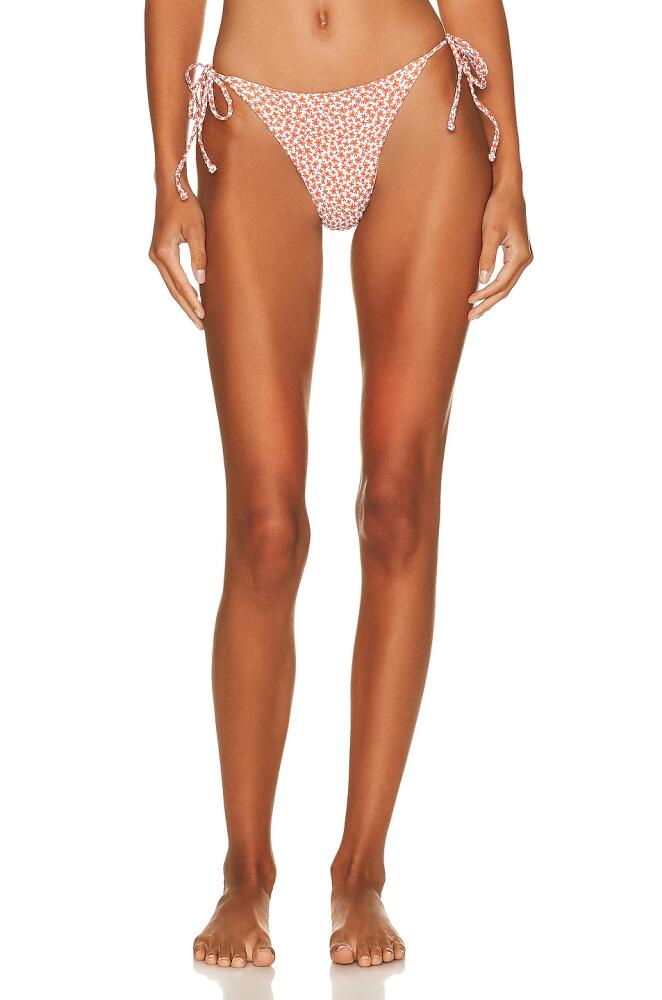 Matteau String Brief Bikini Bottom in Orange Cover