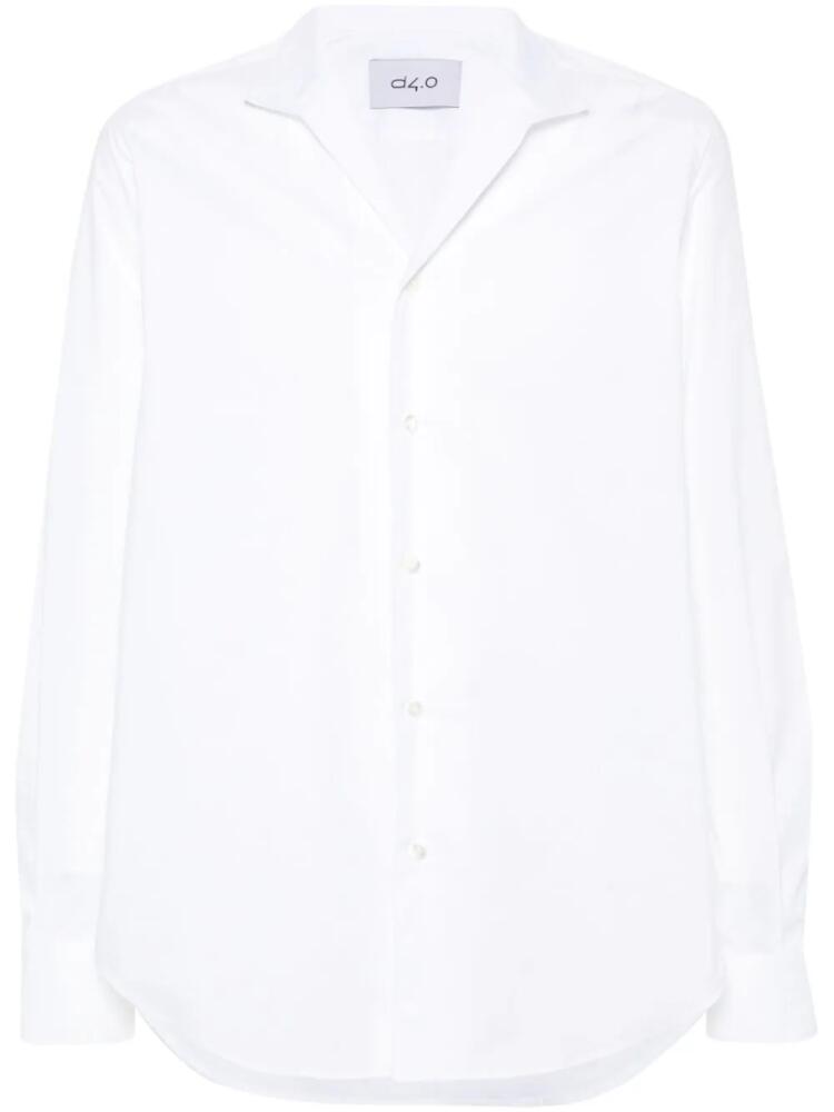 D4.0 plain cotton shirt - White Cover