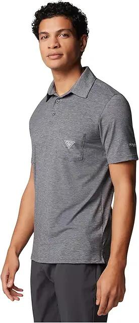 Columbia PFG Uncharted Polo (Shark Heather) Men's Clothing Cover