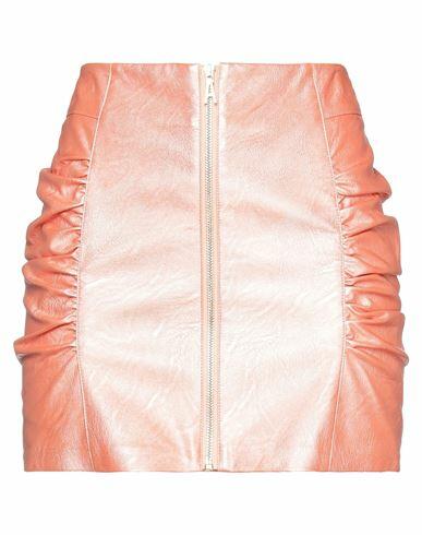 Aniye By Woman Mini skirt Salmon pink Polyurethane, Viscose Cover