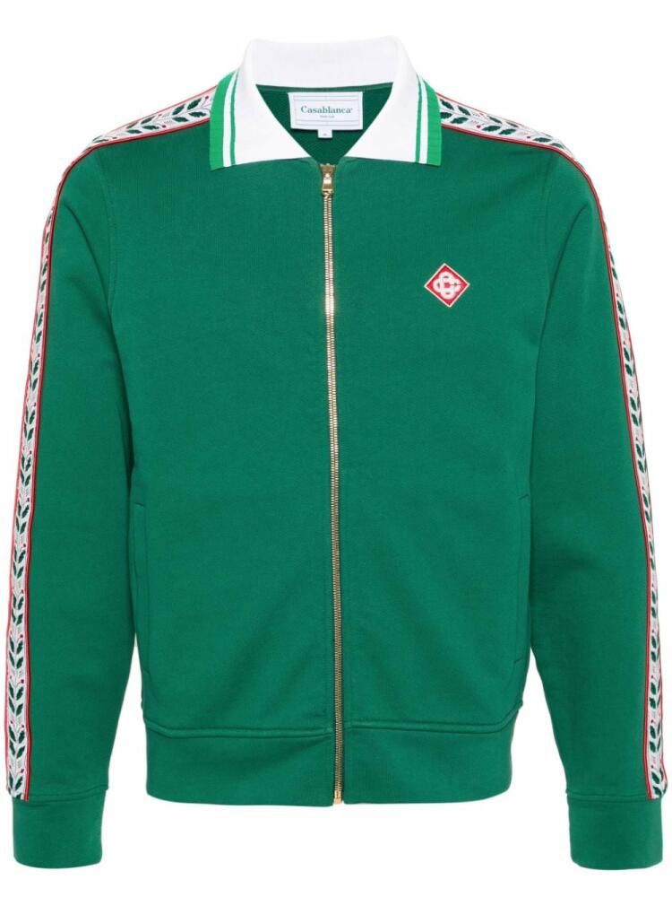 Casablanca Laurel logo-embroidered jacket - Green Cover