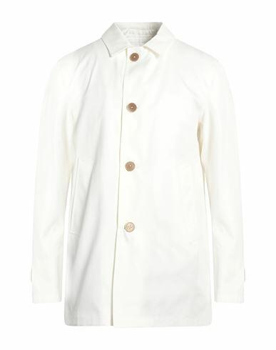 Herno Man Overcoat & Trench Coat White Cotton Cover