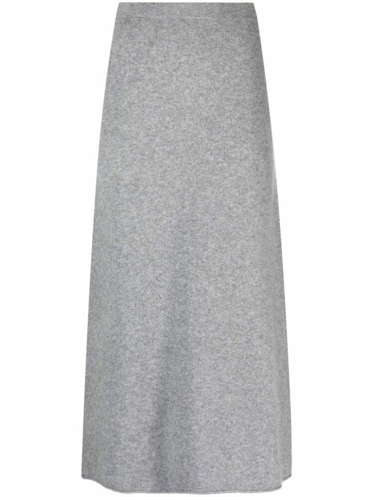 Max & Moi Jocelyne brushed-effect midi skirt - Grey Cover