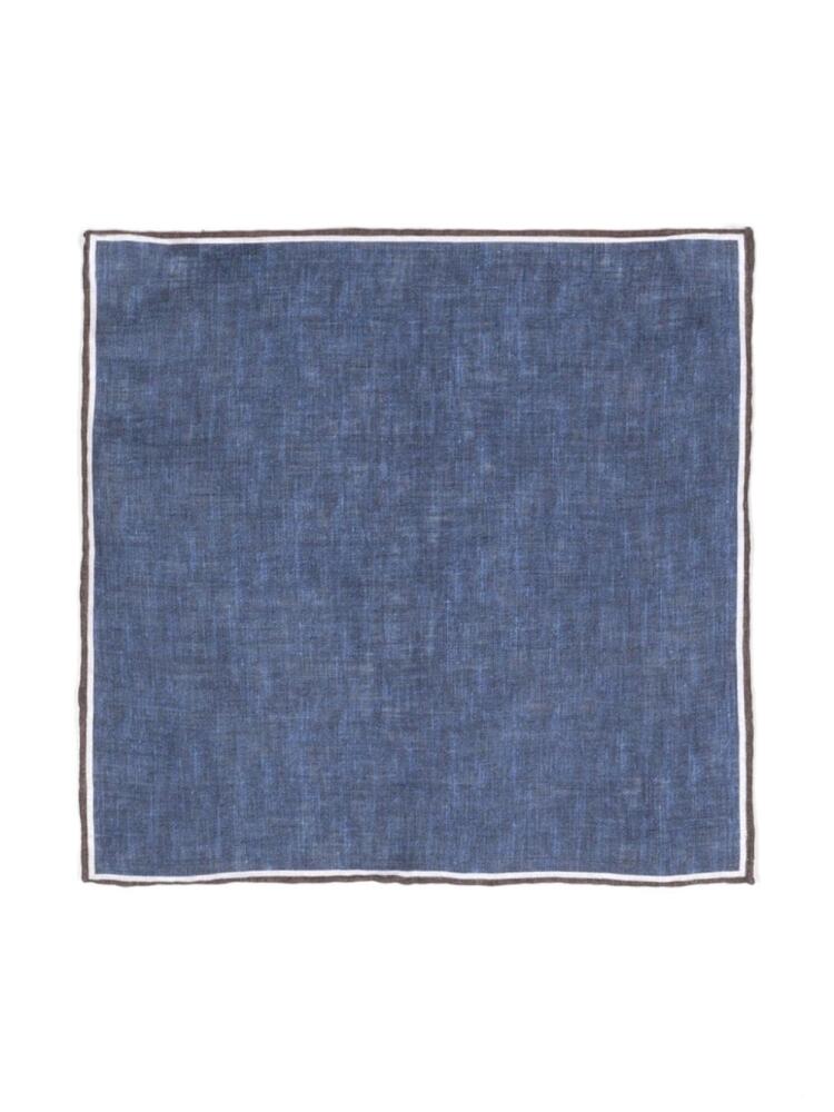 Lady Anne linen chambray square pocket - Blue Cover