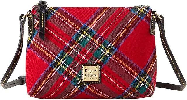 Dooney & Bourke Tartan Crossbody Pouchette (Red) Handbags Cover