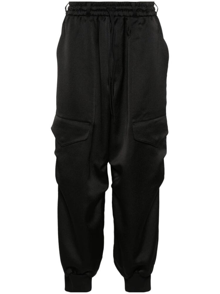 Y-3 TCH seersucker cargo trousers - Black Cover