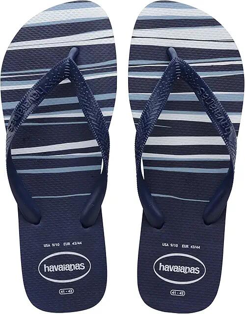 Havaianas Top Basic Flip Flop Sandal (Navy/Navy/White) Men's Sandals Cover