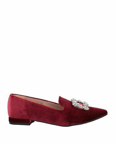 Geneve Woman Loafers Burgundy Textile fibers Cover