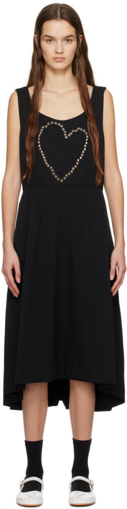 Black Comme des Garçons Black Studded Midi Dress Cover