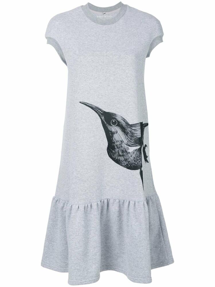 Ioana Ciolacu bird print T-shirt dress - Grey Cover