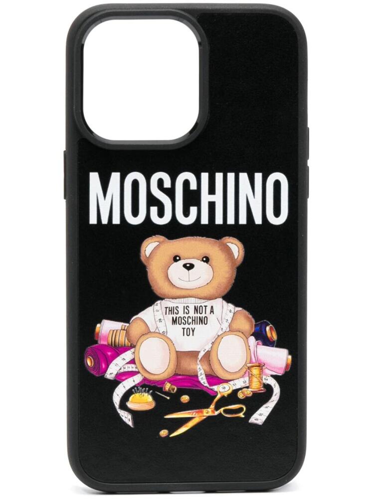 Moschino Teddy-motif iPhone case - Black Cover