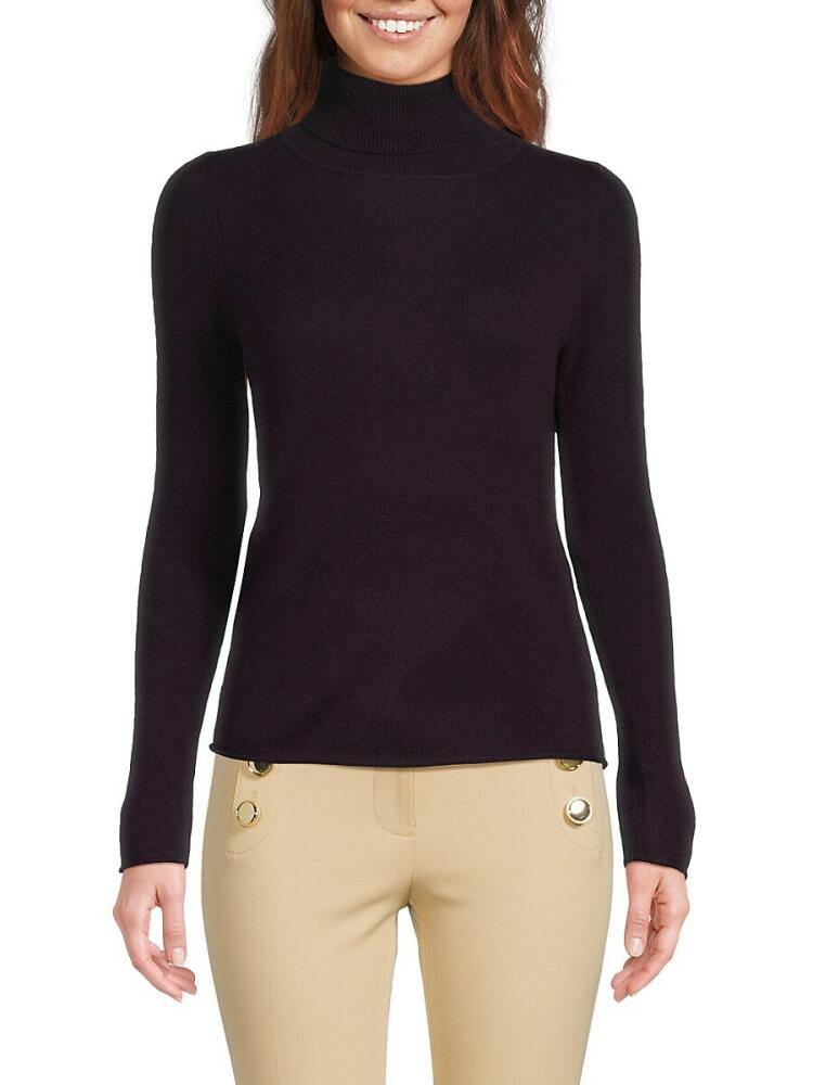 Sofia Cashmere Women's Cashmere Turtleneck Sweater - Currant Cover