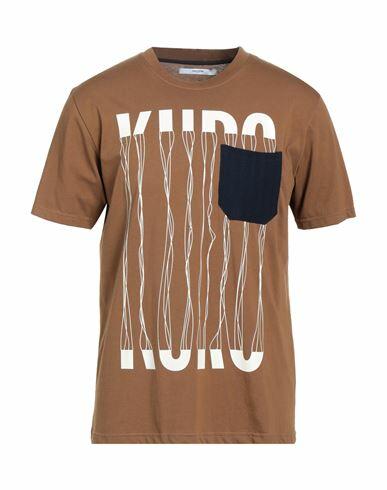 Takeshy Kurosawa Man T-shirt Brown Cotton Cover