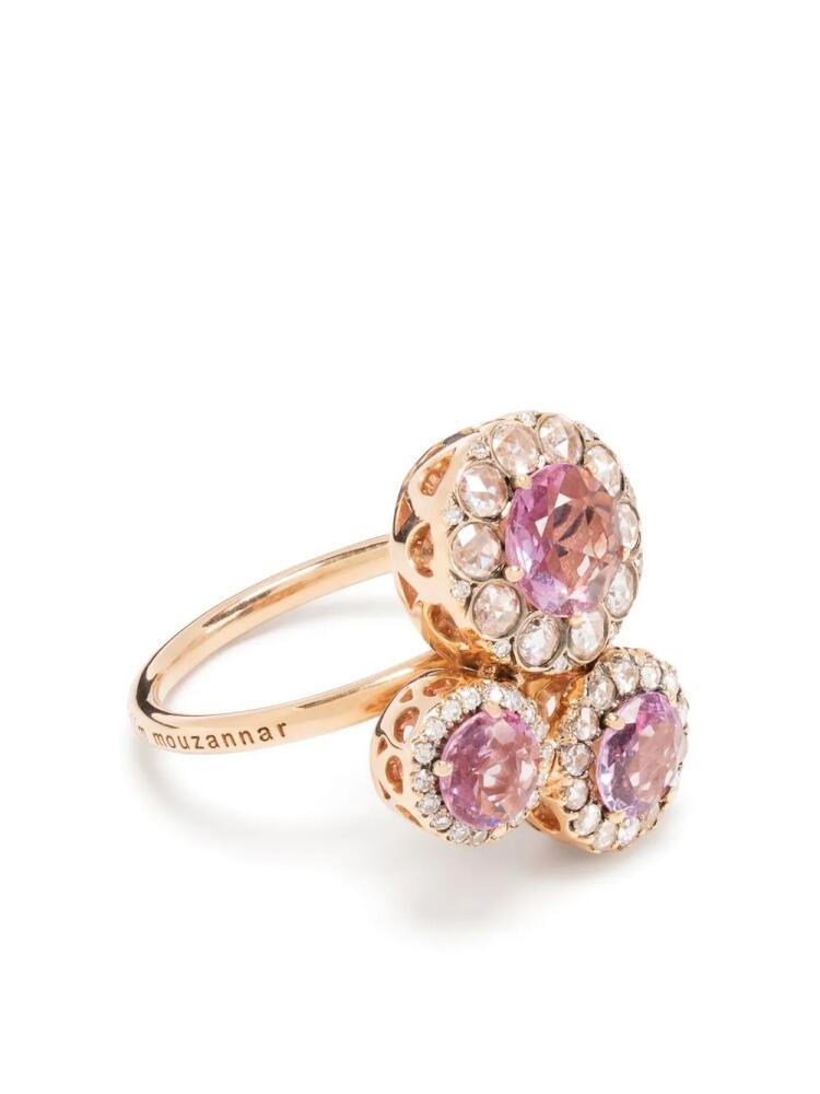 Selim Mouzannar 18kt rose gold sapphire and diamond ring Cover