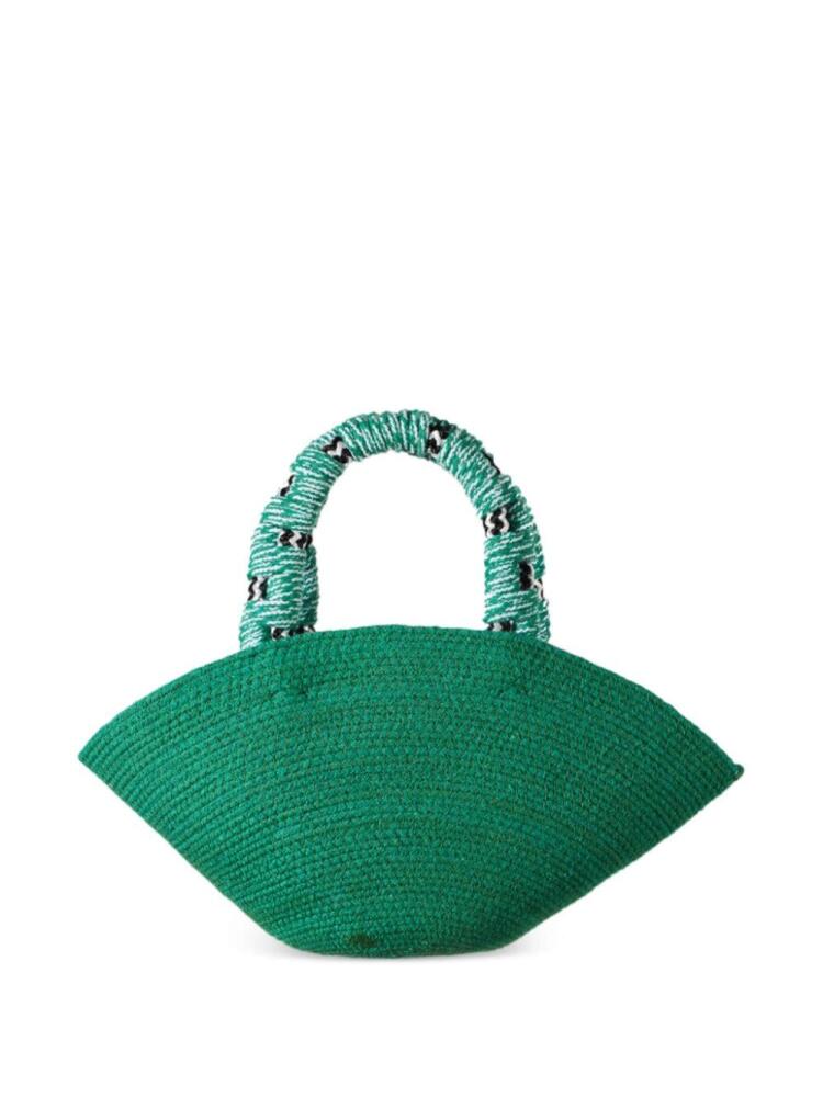 Nannacay Orietta P cotton tote bag - Green Cover