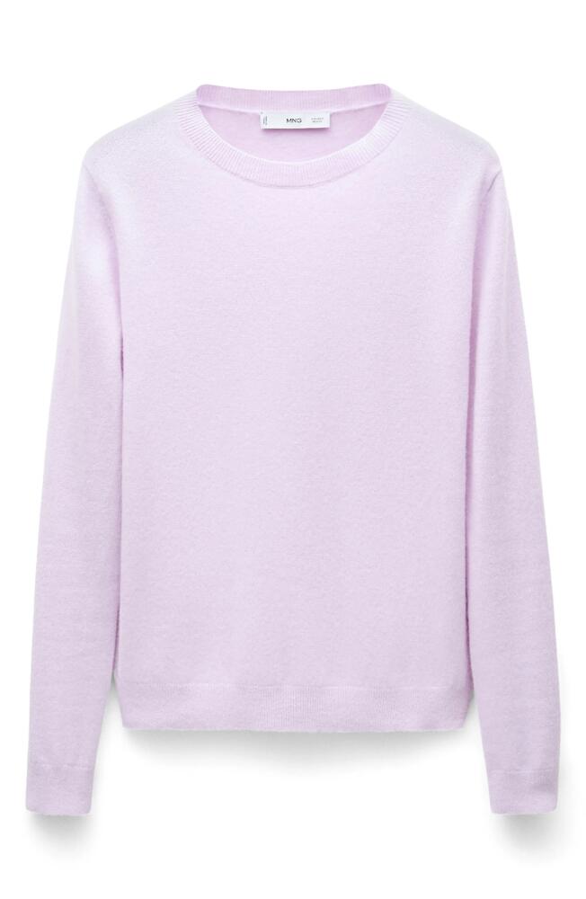 MANGO Cashmere Sweater in Light/Pastel Purple Cover