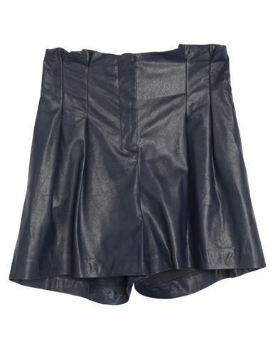 Soallure Woman Shorts & Bermuda Shorts Midnight blue Polyurethane Cover