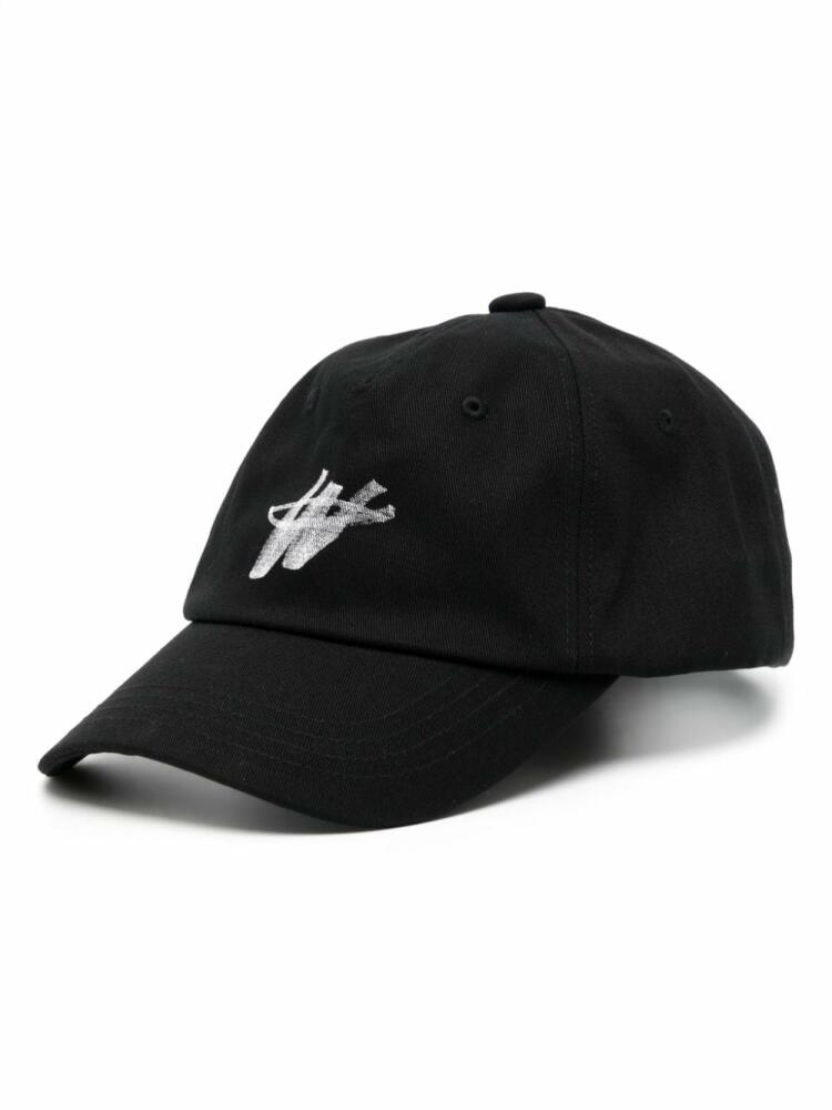 We11done logo-print baseball cap - Black Cover