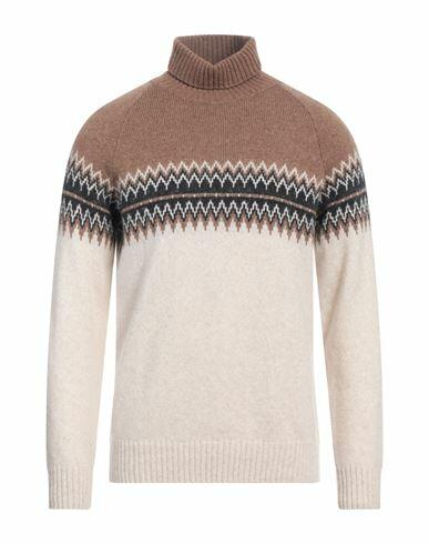 Ferrante Man Turtleneck Camel Merino Wool, Polyamide Cover