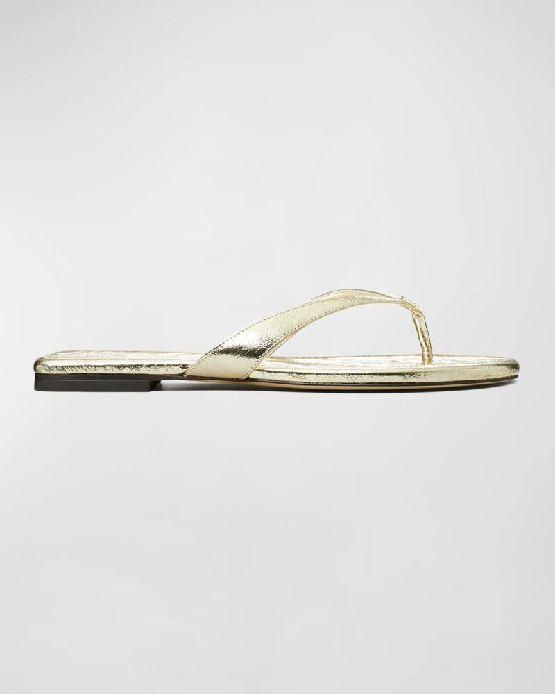 Tory Burch Capri Metallic Flip Flop Sandals Cover