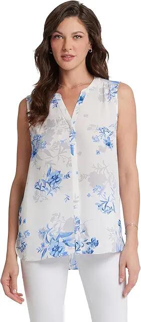 NYDJ Sleeveless Pintuck Blouse (Hannah Grove) Women's Clothing Cover