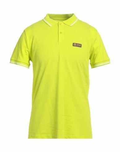 Ciesse Piumini Man Polo shirt Acid green Cotton Cover