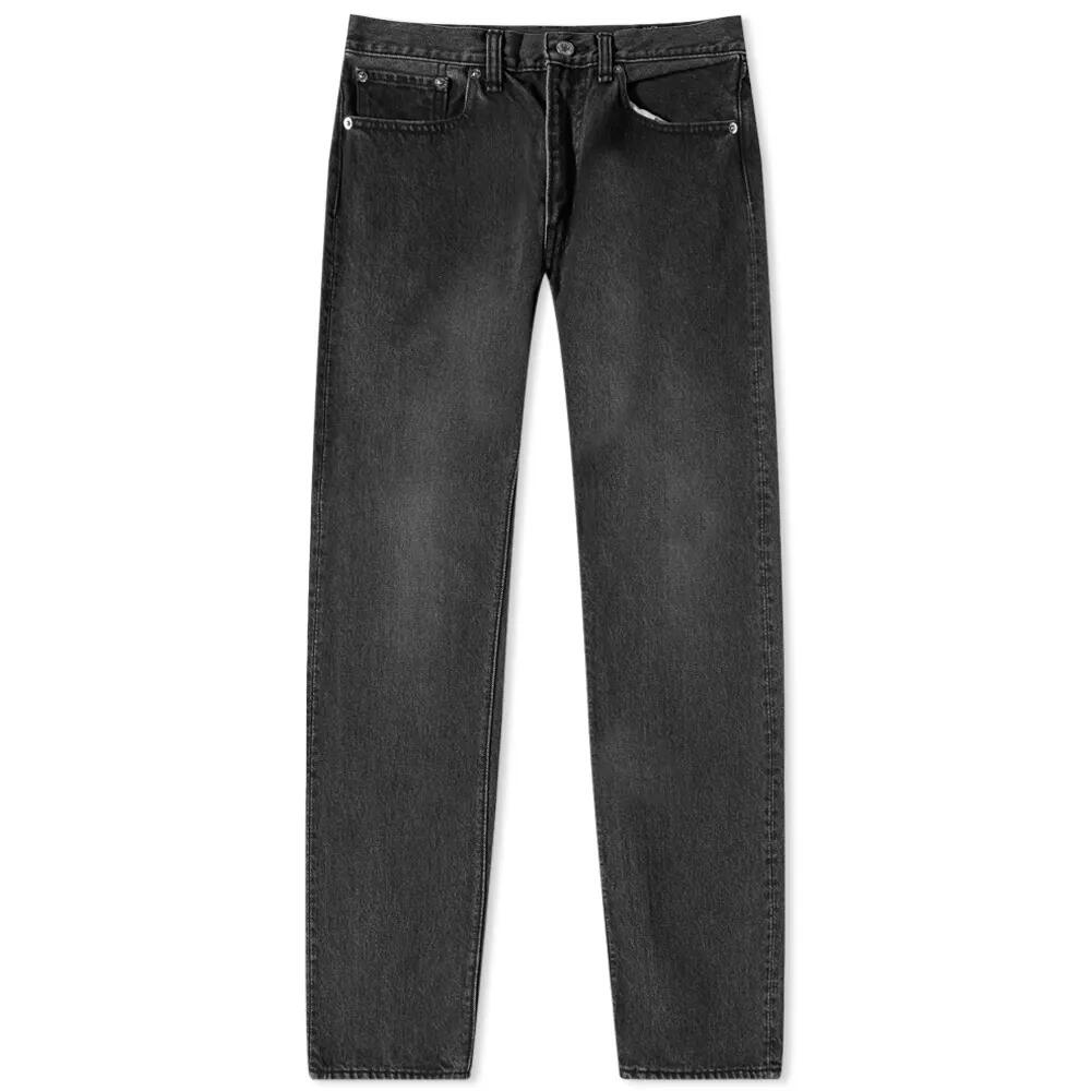 orSlow Men's 107 Ivy League Slim Jeans in Black Denim Stone Cover