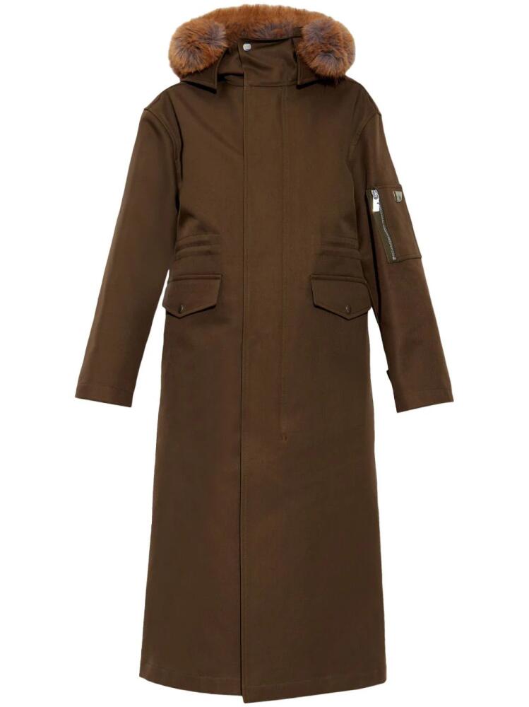 Burberry Hooded parka coat - Brown Cover