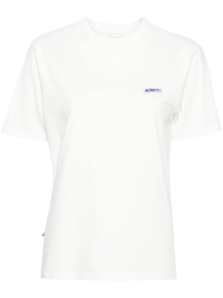 Autry logo-patch cotton T-shirt - White Cover