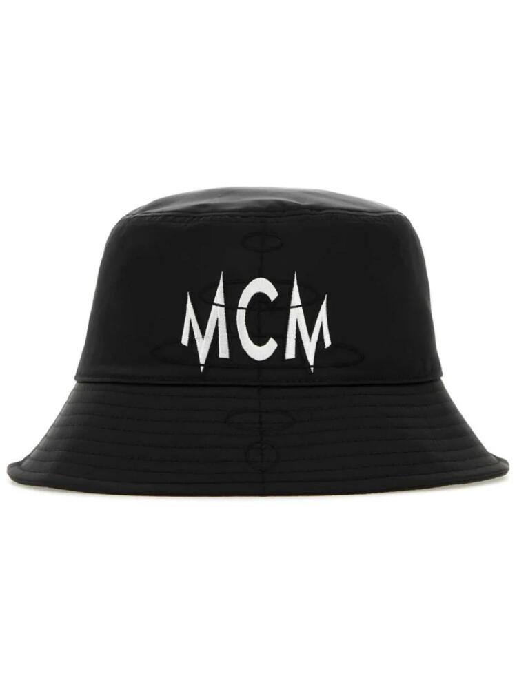 MCM logo-embroidered bucket hat - Black Cover