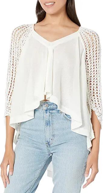 Free People Castaway Top (Ivory) Women's Clothing Cover