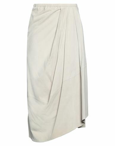 Gentryportofino Woman Midi skirt Off white Ovine leather Cover