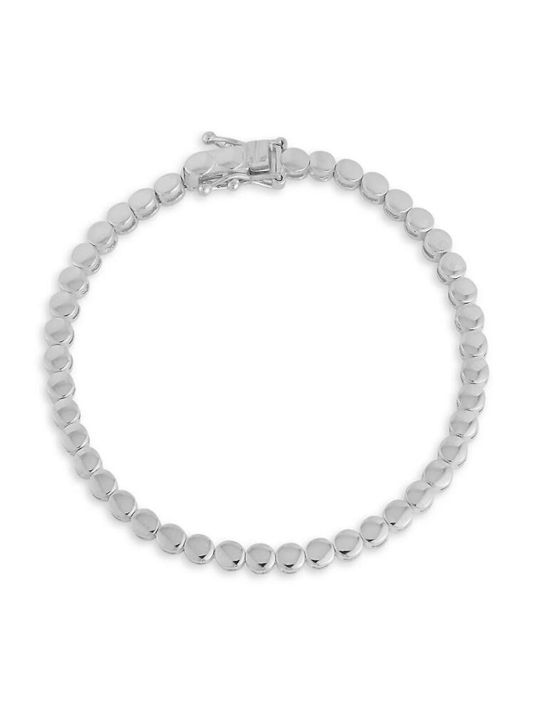 SPHERA MILANO Women's Rhodium Plated Sterling Silver Tennis Bracelet Cover