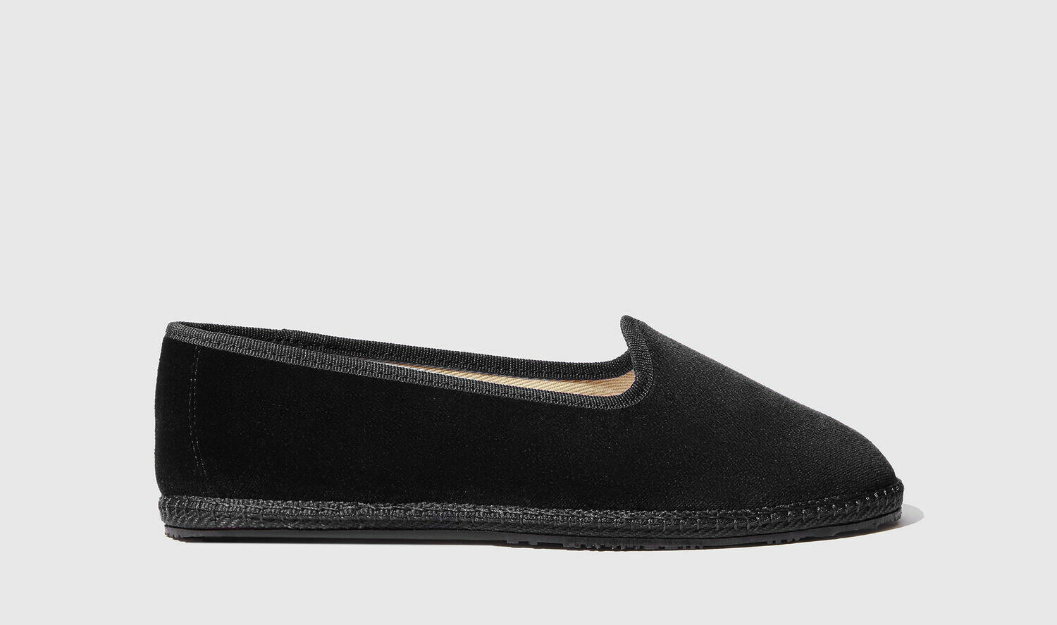 Scarosso Slippers Valentina Nera Velluto Velvet Cover