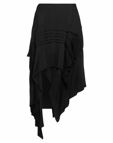 Yohji Yamamoto Woman Mini skirt Black Rayon, Wool, Nylon Cover