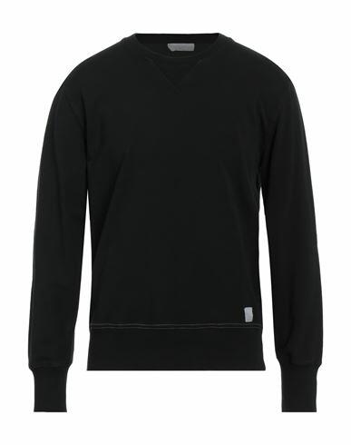 Daniele Fiesoli Man Sweatshirt Black Cotton, Elastane Cover