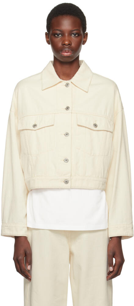 Weekend Max Mara Off-White Short Denim Jacket Cover